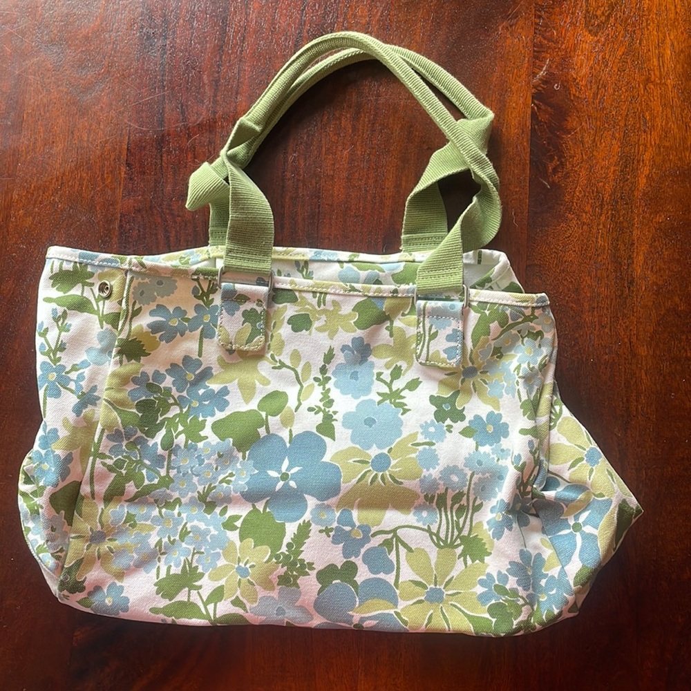 Eddie Bauer floral print duffel bag